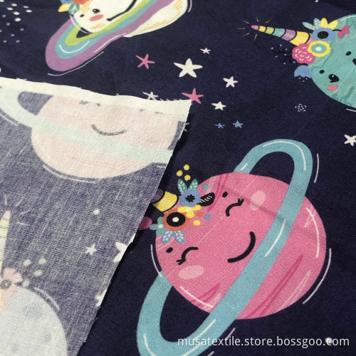 Digital Printing Cotton Poplin Fabric Sold by Roll
